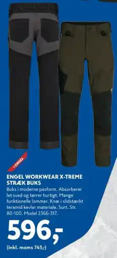 Davidsen Engel workwear x-treme stræk buks tilbud