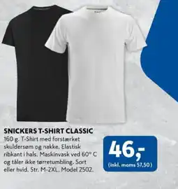 Davidsen Snickers T-shirt classic tilbud