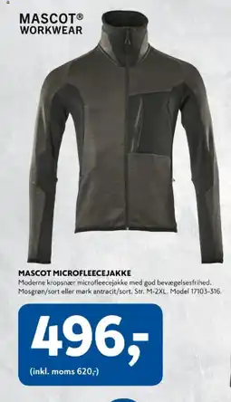 Davidsen Mascot microfleecejakke tilbud