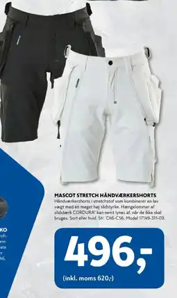 Davidsen Mascot stretch håndværkershorts tilbud