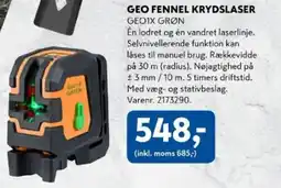 Davidsen Geo Fennel krydslaser tilbud