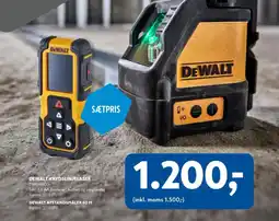 Davidsen DEWALT Krydslinjelaser + DEWALT afstandsmåler 60 m tilbud