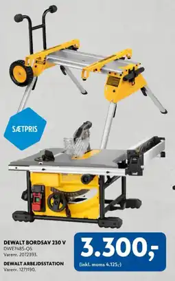 Davidsen DEWALT Bordsav 230 v + DEWALT arbejdsstation tilbud