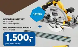 Davidsen DEWALT Rundsav 18 v tilbud