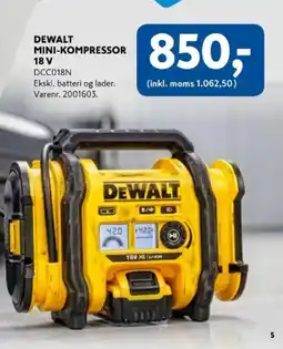 Davidsen DEWALT Mini-kompressor 18 v tilbud