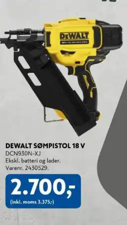 Davidsen DEWALT Sømpistol 18 v tilbud