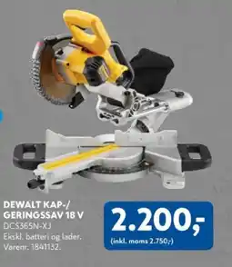 Davidsen DEWALT Kap-/ geringssav 18 v tilbud