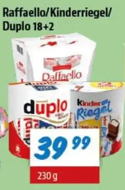 zur Krone Raffaello/Kinderriegel/ Duplo 18+2 tilbud