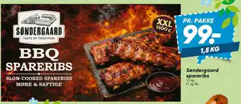 Bilka Søndergaard BBQ spareribs tilbud