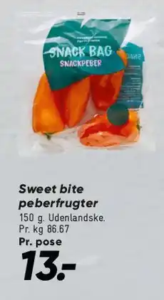 Bilka Sweet Bite / snack peberfrugter tilbud