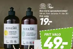Bilka Eco Care opvaskemiddel tilbud