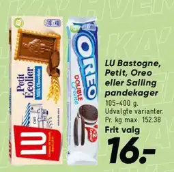 Bilka LU Bastogne / Petit / Oreo / Salling pandekager tilbud