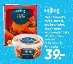 Bilka salling - rejer / røget laks (færdigpakke) tilbud