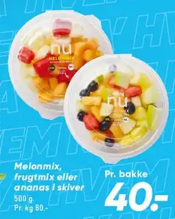 Bilka Melonmix / Frugtmix / Ananas i skiver tilbud