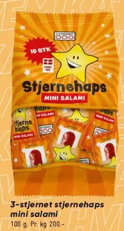 Bilka Stjernehaps mini salami tilbud