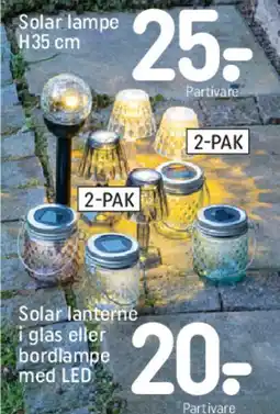REMA 1000 Solar lampe / lanterne tilbud