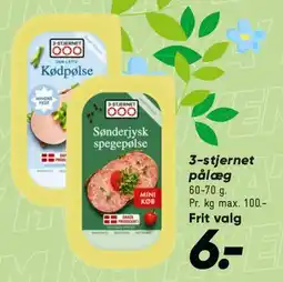Bilka 3-stjernet pålæg / pålægspakker tilbud