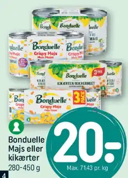 REMA 1000 Bonduelle Mais eller kikærter tilbud