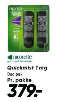 Bilka Nicorette QuickMist 1 mg tilbud