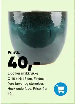 Bilka Lido keramikkrukke tilbud