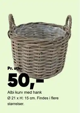 Bilka Albi kurv med hank tilbud