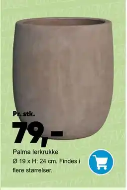 Bilka Palma lerkrukke tilbud
