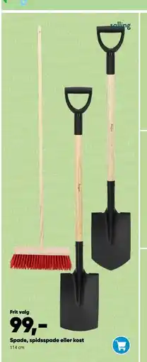Bilka Spade, spidsspade eller kost tilbud