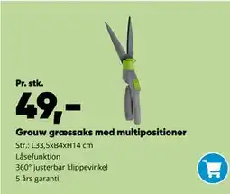 Bilka Grouw græssaks med multipositioner tilbud