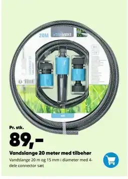 Bilka Vandslange 20 meter med tilbehør tilbud