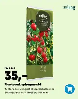 Bilka Plantesæk sphagnumfri tilbud