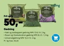 Bilka Gødning tilbud