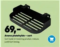 Bilka Avena platehylde- sort tilbud