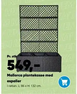 Bilka Mallorca plantekasse med espalier tilbud