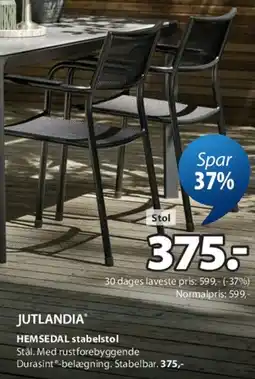JYSK JUTLANDIA HEMSEDAL stabelstol tilbud