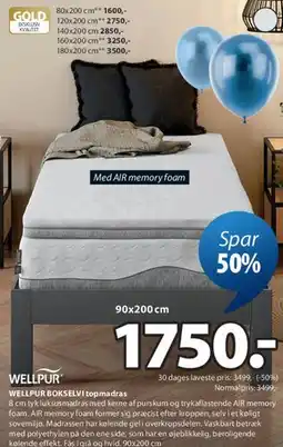 JYSK WELLPUR topmadras tilbud