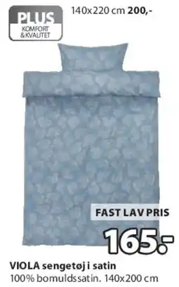 JYSK VIOLA sengetøj satin tilbud