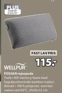 JYSK WELLPUR Fossan rejsespude tilbud