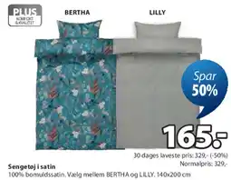 JYSK Sengetøj i satin (BERTHA / LILLY) tilbud