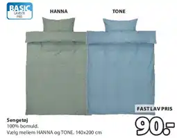 JYSK Sengetøj (HANNA / TONE) tilbud