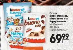 Citti Ferrero Kinder chokolade, Kinder Bueno eller Happy Moments tilbud