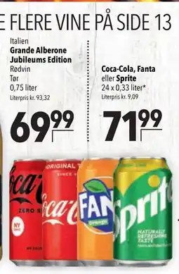 Citti Coca-Cola, Fanta eller Sprite tilbud