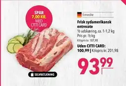 Citti Frisk sydamerikansk entrecote tilbud