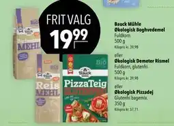 Citti Bauck Mühle Økologisk Boghvedemeleller Økologisk Demeter Rismel eller Økologisk Pizzadej tilbud
