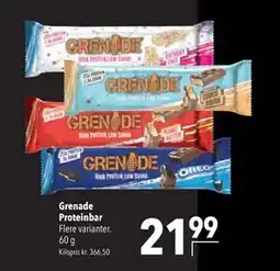 Citti Grenade Proteinbar tilbud
