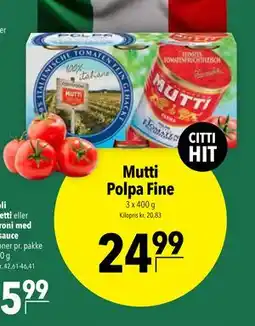 Citti Mutti Polpa Fine tilbud