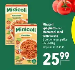 Citti Mirácoli Spaghetti eller Maccaroni med tomatsauce tilbud