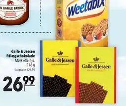 Citti Galle & Jessen Pålægschokolade tilbud