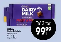 Citti Cadbury Mælkechokolade tilbud