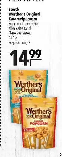 Citti Storck Werther's Original Karamelpopcorn tilbud