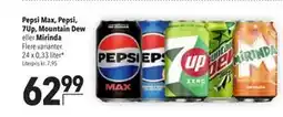 Citti Pepsi Max, Pepsi, 7Up, Mountain Dew eller Mirinda tilbud
